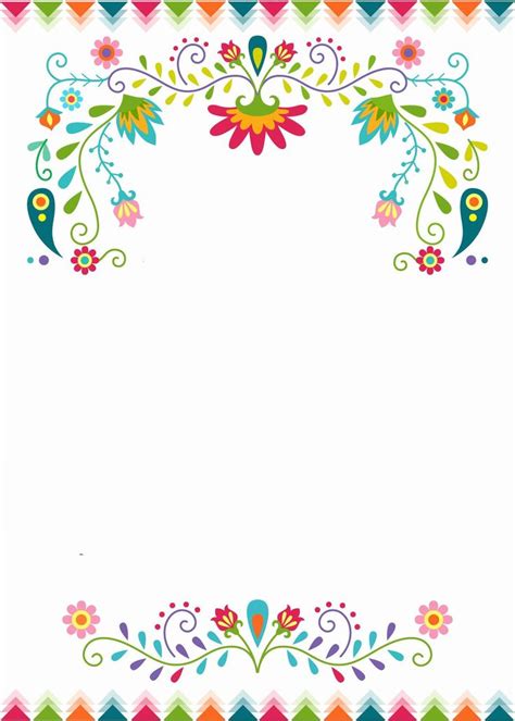 Papel Picado Invitation Template | Invitaciones mexicanas fiesta ...