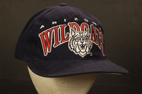 Vintage Arizona Wildcats Snapback Hat Cap Starter Blue Red Retro Adjustable #Starter # ...