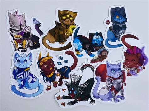 Destiny 2 Cat Character Stickers Destiny 2 Stickers 2.5in | Etsy