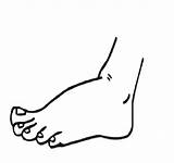 Foot Coloring Page sketch template