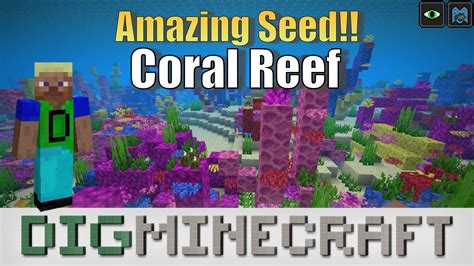 Explore this amazing Coral Reef seed in #Minecraft Aquatic Update (Java Edition 1.13) | Coral ...