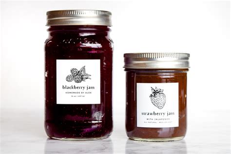 Blackberry Jam Jelly Labels Custom Stickers for Packaging - Etsy