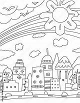 Adult Coloring Pages City sketch template