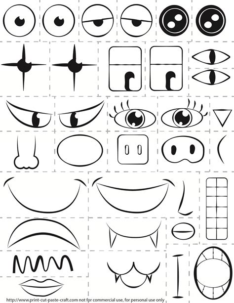 Face Worksheet Printable - Printable Word Searches