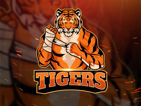 Tiger Fighter Mascot Logo by Angga Agustiya on Dribbble