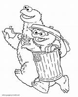 Cookie Monster And Oscar The Grouch Picture  COLORING PAGES PRINTABLECOM sketch template