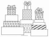 18 Christmas Gift Coloring Pages sketch template