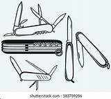 7314 Swiss Army Knife Images Stock Photos 3D Objects & Vectors  sketch template