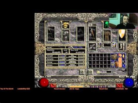 Diablo 2 - My Hammer Lightning Sorc and Smiter Gear and Skills - YouTube