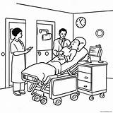 Hospital Scene Coloring Page 14790 11646 sketch template
