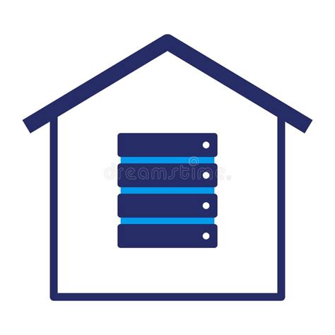 On-premise Corporate Data Center Icon Stock Vector - Illustration of computer, icon: 266404918