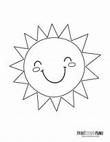 24 Fun sun coloring pages At PrintColorFuncom sketch template