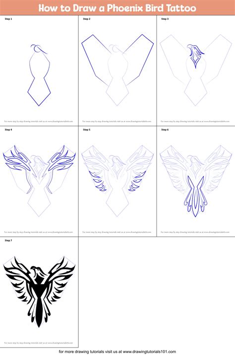 How To Draw A Phoenix Step By Step Easy Drawing Guides Drawing Howtos | Images and Photos finder