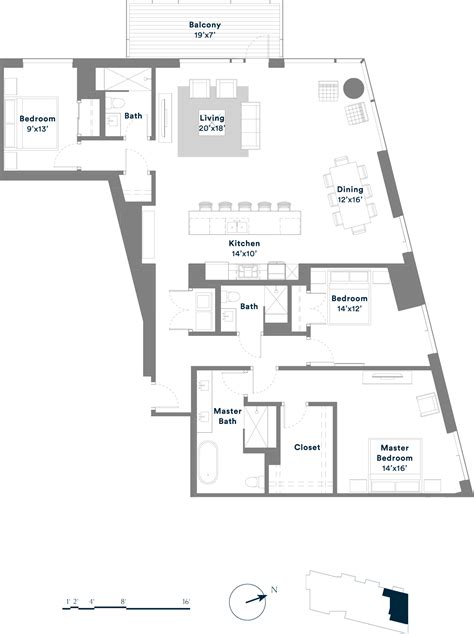Floor Plans - Austin Downtown Condos - 70 Rainey | Floor plans, House floor plans, How to plan