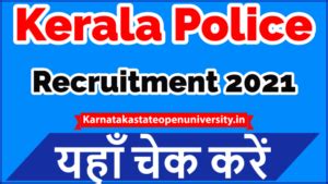 Kerala Police Recruitment 2024 {Out} Apply SI, Constable Jobs കേരള ...