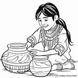 Pottery Coloring Pages  Free & Printable sketch template