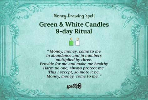 9-Day Money-Drawing ("Novena") Spell to Attract Good Fortune | Recipe ...