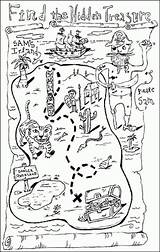 Free Printable treasure map coloring Page  Signsnom sketch template