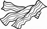 Bacon Coloring Page Free Printable  Home sketch template