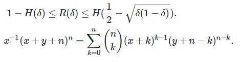 co.combinatorics - Important formulas in combinatorics - MathOverflow