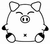 Funny Pig Printable Coloring Page  Free Pages For Kids sketch template