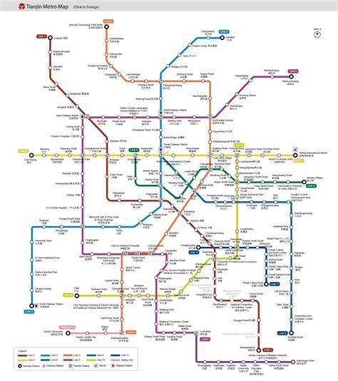 Tianjin Metro Map: Lines, Light Rail, Subway Planning Map