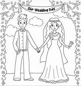 Downloadable Coloring Pages For Wedding sketch template