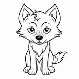 Running Wolves Coloring Pages sketch template