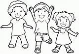 Coloring Kids Playing Park Playground Drawing Clipart Children Pages  sketch template