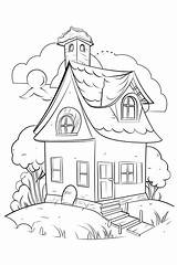 57000  Roof Coloring Pictures sketch template