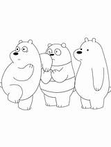 We Bare Bears coloring pages sketch template