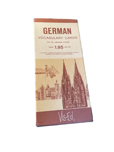 Vis-ed German Vocabulary Cards Set of 1000 Flash Cards Vintage - Etsy