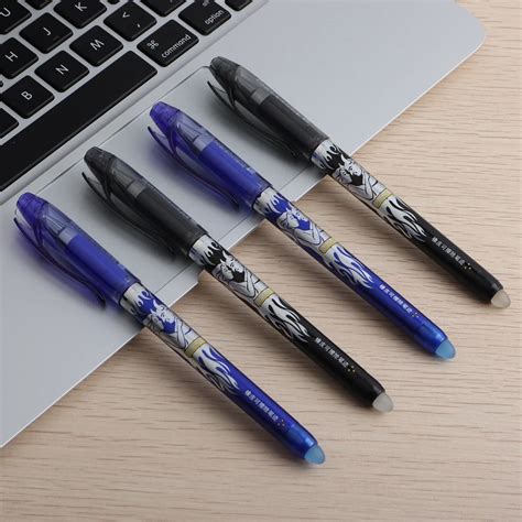 1PCS GENKKY Erasable Pen Blue Black Ink Blue Magic Gel Pens For School Office Supplies Student ...