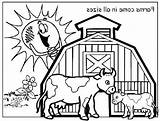 Farm Barn Coloring Sheet Pages sketch template