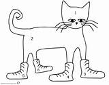 Pete The Cat Coloring Pages Color By Numbers  Free Printable sketch template