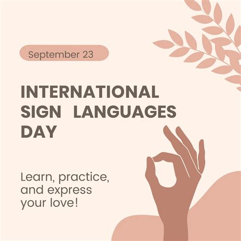 National Sign Language Day 2024 Theme - Rayna Cathrine