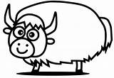 Adorable Yak Coloring Page  Free Printable Coloring Pages For Kids sketch template