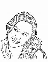 Picture Of Miley Stewart From Hannah Montana Coloring Page  NetArt sketch template