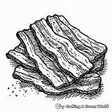 Bacon Coloring Pages  Free & Printable sketch template