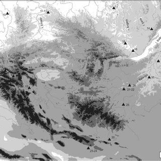 Location of sites mentioned in text. 1. Denisova cave, 2. Anui 3, 3.... | Download Scientific ...