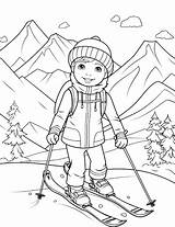 41000  Coloring Skis Pictures sketch template
