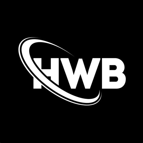 HWB logo. HWB letter. HWB letter logo design. Initials HWB logo linked with circle and uppercase ...