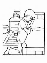 Boy Praying Coloring Pages  Learny Kids sketch template