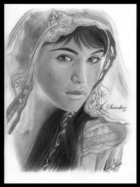 Oil Portrait of Gemma Arterton as Princess Tamina