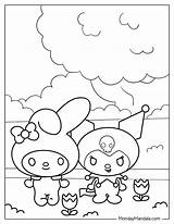 My Melody And Kuromi Coloring Pages Printable sketch template