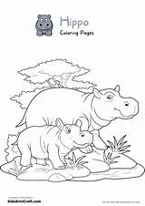 Free printable hippo coloring Pages For Kids – Artofit sketch template