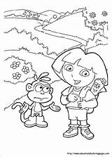 Dora Coloring Pages Free For Kids sketch template