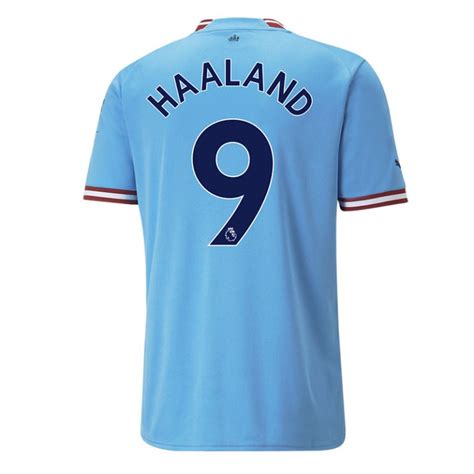 2022-2023 Manchester City HAALAND #9 Home Soccer Jersey - Team Soccer ...