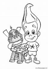 Jimmy Neutron Coloring Pages sketch template