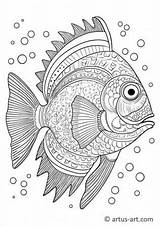 Flounder Coloring Page » Free Download Artus Art sketch template